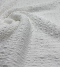 Ivory Popcorn Stretch Fabric - T9 Fabrics
