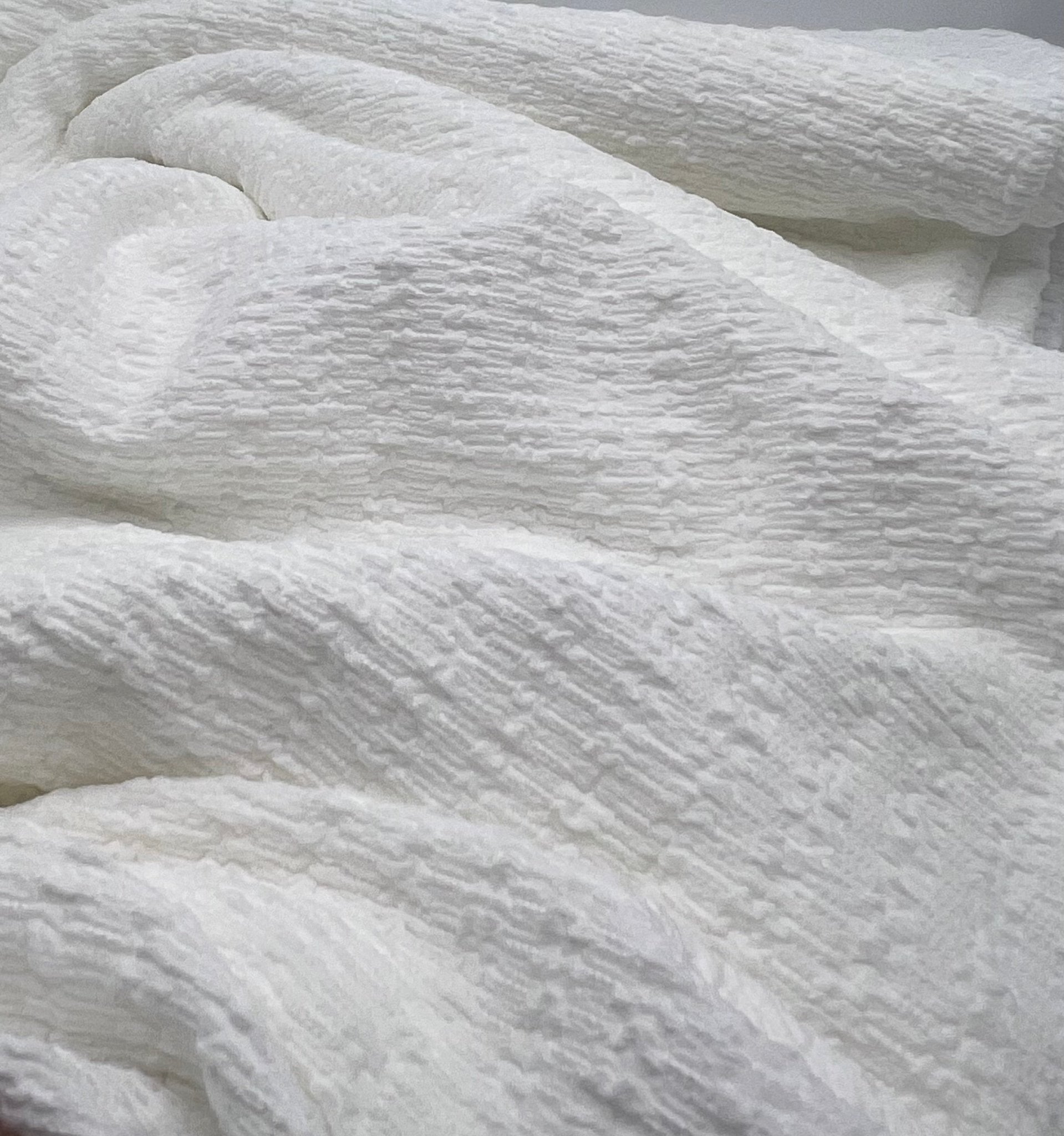 Ivory Popcorn Stretch Fabric - T9 Fabrics