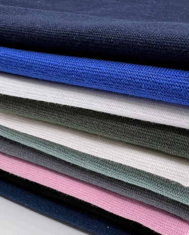 Jersey Cuffing Ribbing Fabric Cotton Knit 70cm Wide Tubular - T9 Fabrics