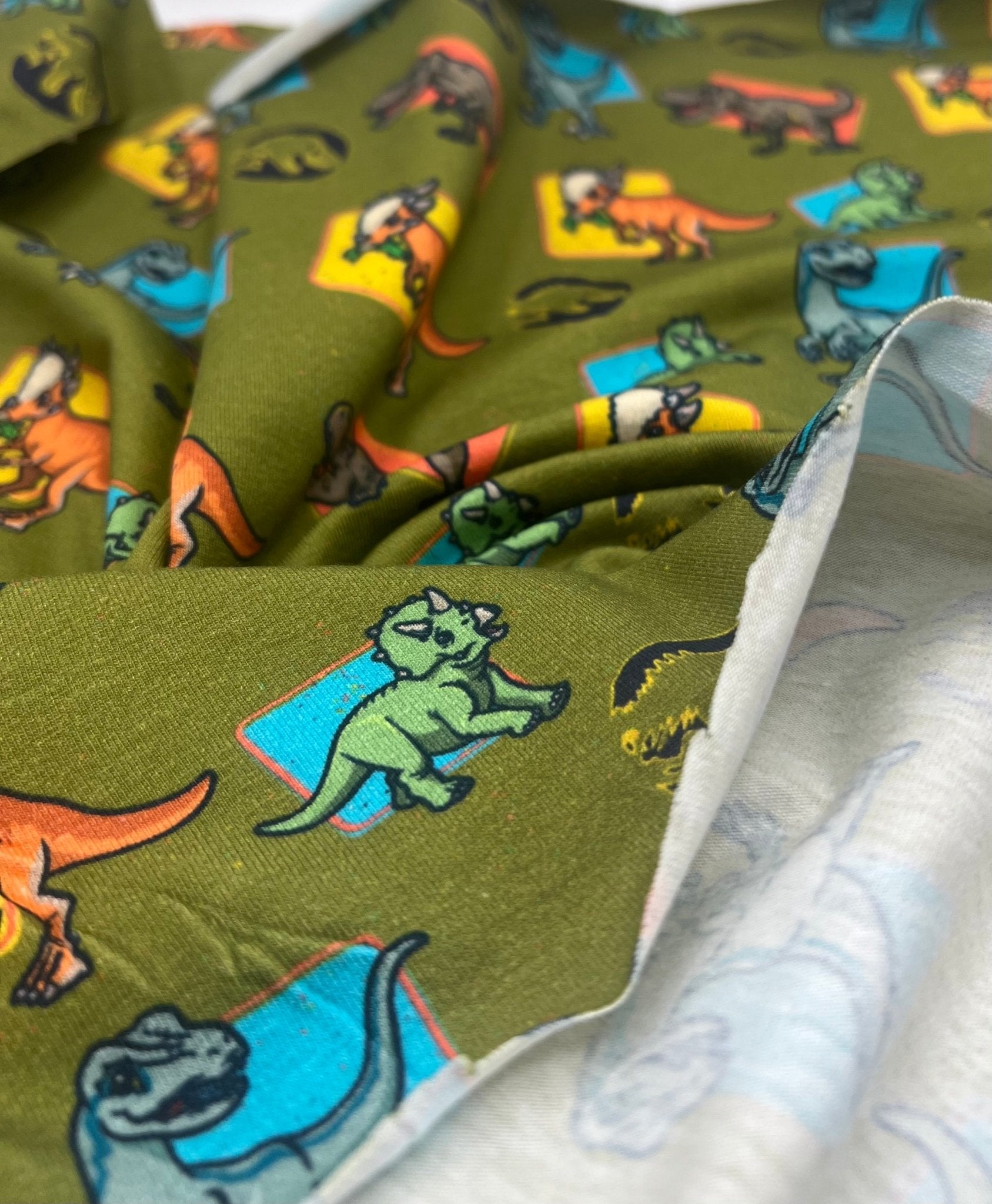 Jurassic World Cotton Stretch Jersey 200 GSM 95/5 Lycra 4 Way Stretch - T9 Fabrics