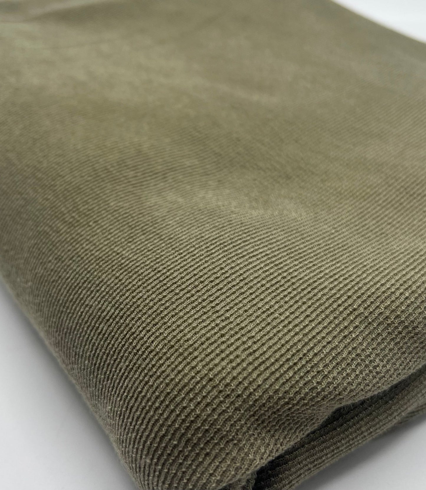 Khaki Crinkle Rib Stretch Fabric - T9 Fabrics