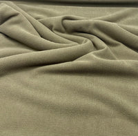 Khaki Crinkle Rib Stretch Fabric - T9 Fabrics