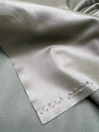 Khaki Green Cupro Wet look Leather Look Stretch Dress Craft Fabric - T9 Fabrics