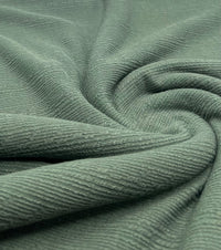 Khaki Green Soft Striped Textured Stretch Fabric - T9 Fabrics