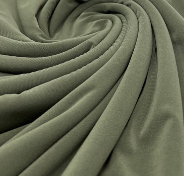 Khaki ITY Fabric - T9 Fabrics