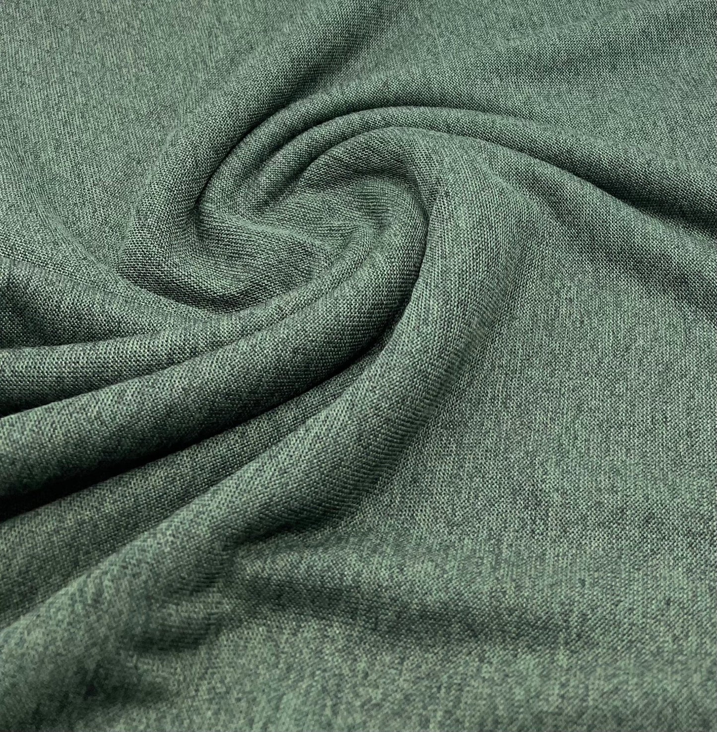 Khaki Melange Knit Stretch Fabric - T9 Fabrics