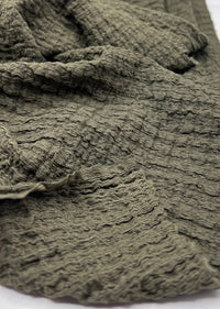 Khaki Nacho Soft Textured Stretch Fabric - T9 Fabrics