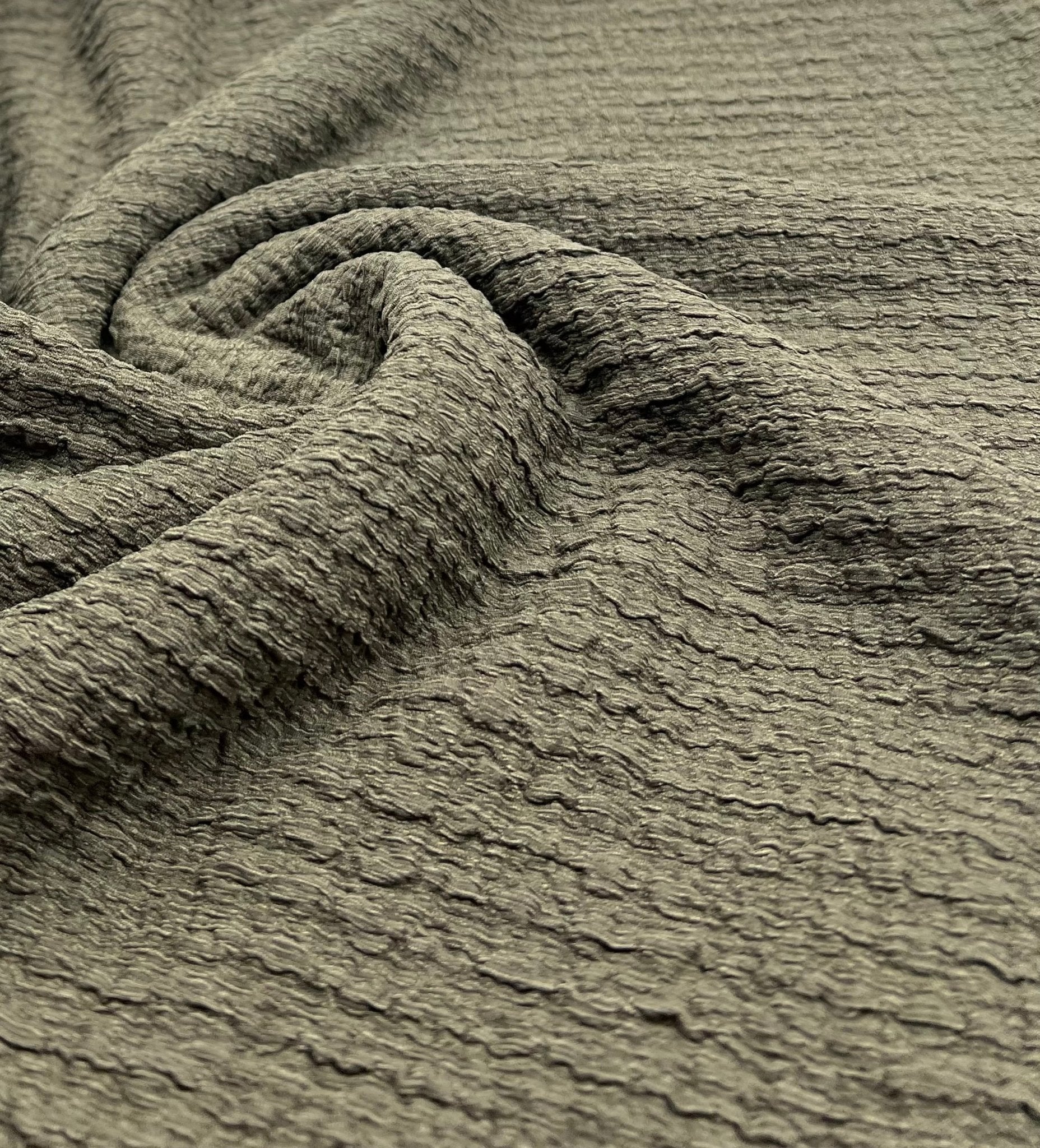 Khaki Nacho Soft Textured Stretch Fabric - T9 Fabrics