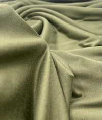 Khaki Plain Super Soft Bogota 4 Way Stretch Fabric - T9 Fabrics