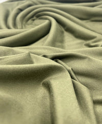 Khaki Plain Super Soft Bogota 4 Way Stretch Fabric - T9 Fabrics