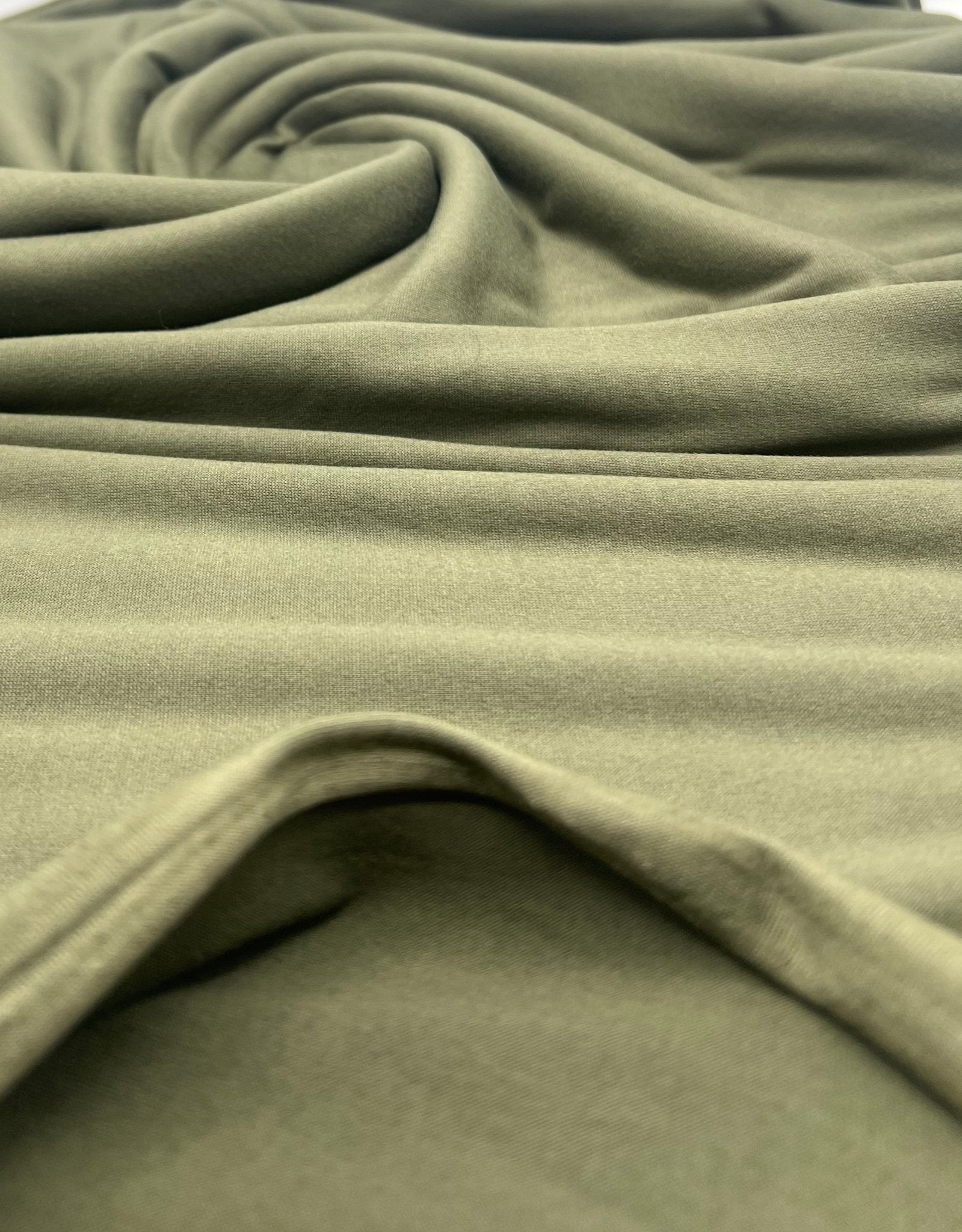 Khaki Plain Super Soft Bogota 4 Way Stretch Fabric - T9 Fabrics