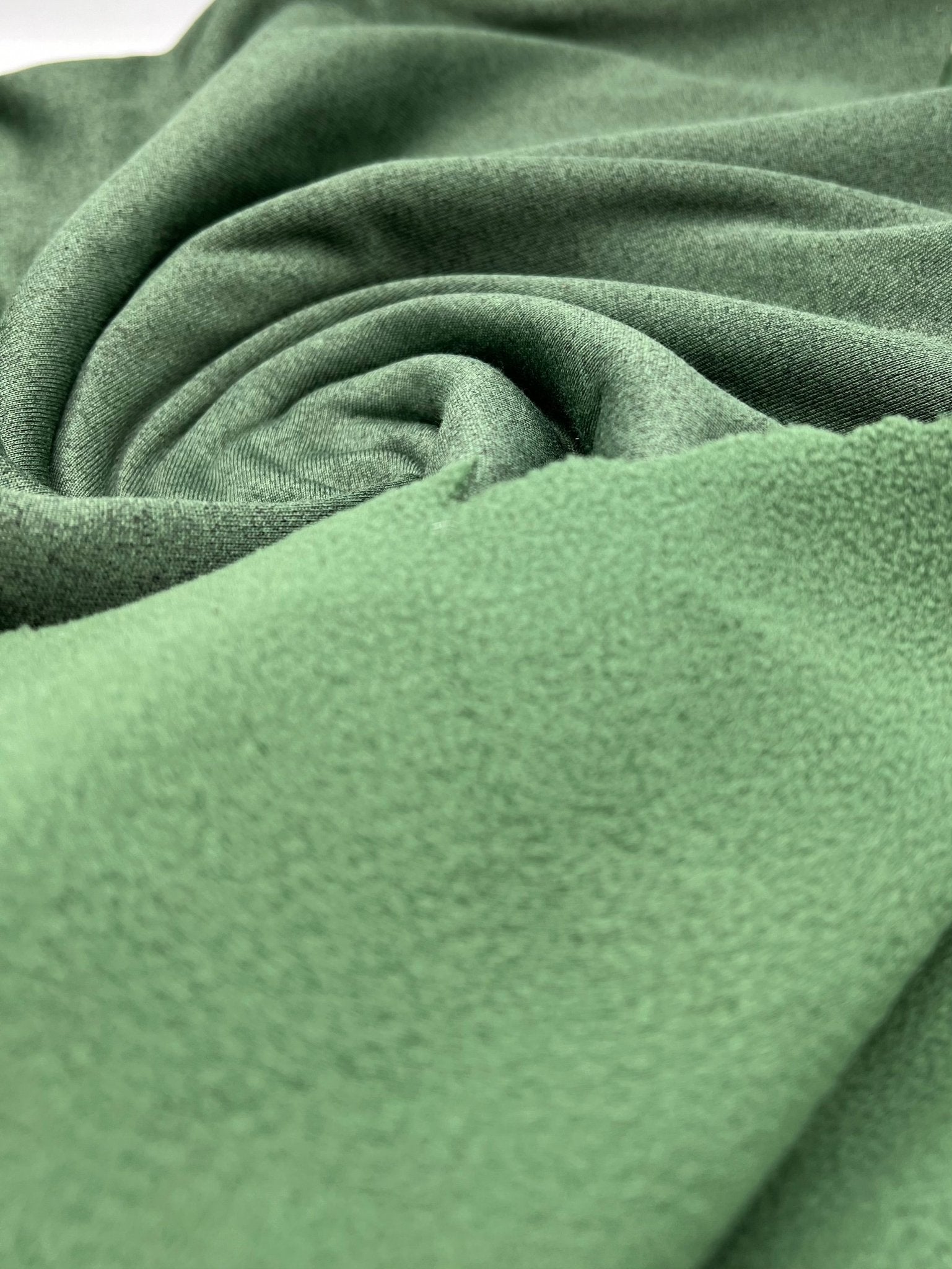 Khaki Polyester Sweatshirt Fleece Fabric - T9 Fabrics