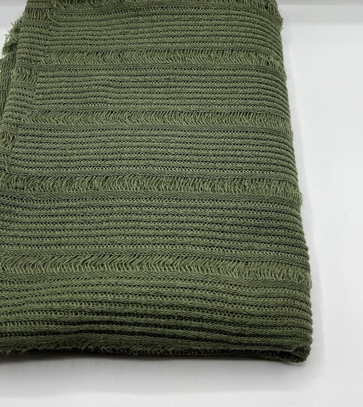 Khaki Stripe Knitted Stretch Fabric - T9 Fabrics