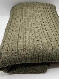 Khaki Textured Stretch Fabric - T9 Fabrics