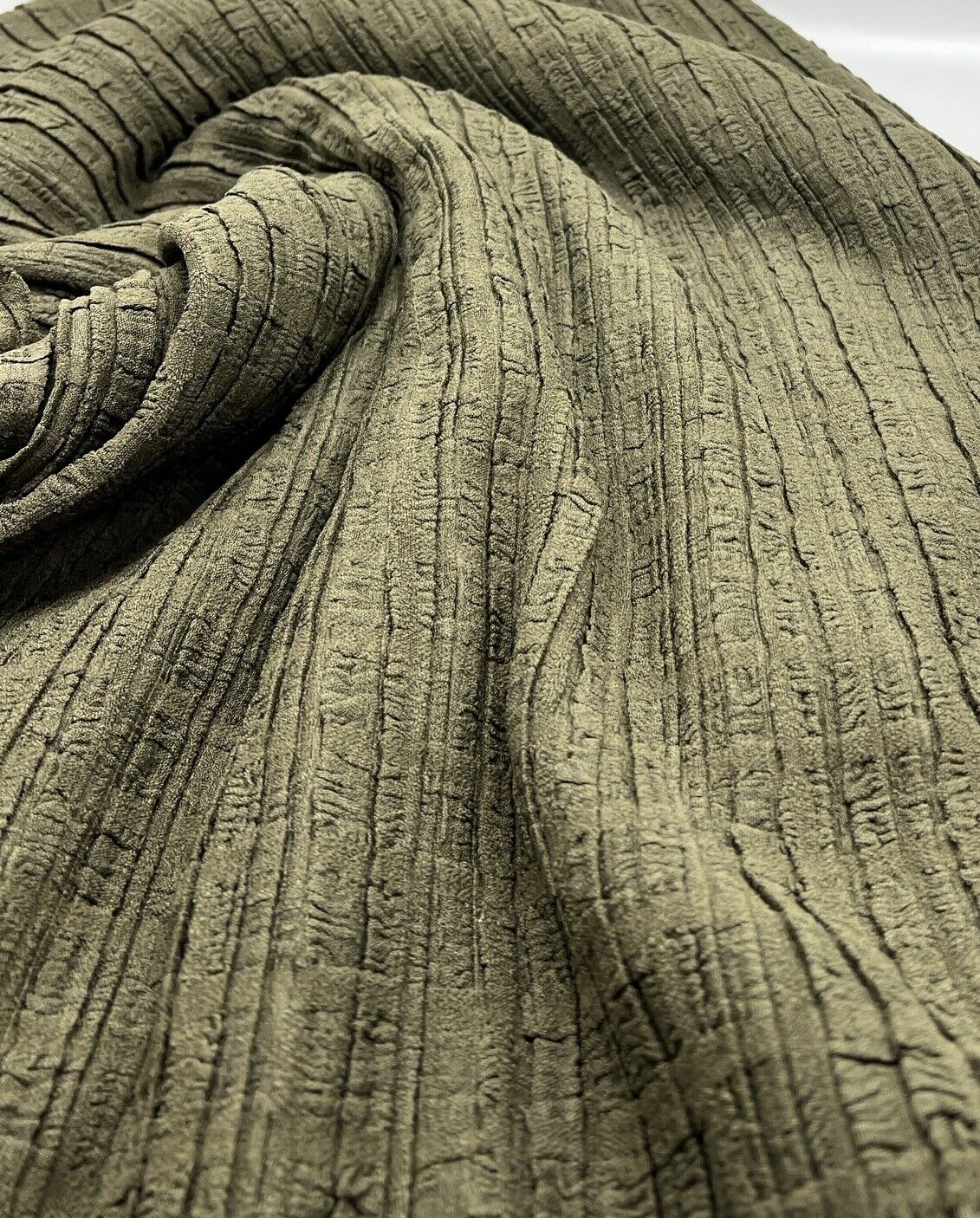 Khaki Textured Stretch Fabric - T9 Fabrics