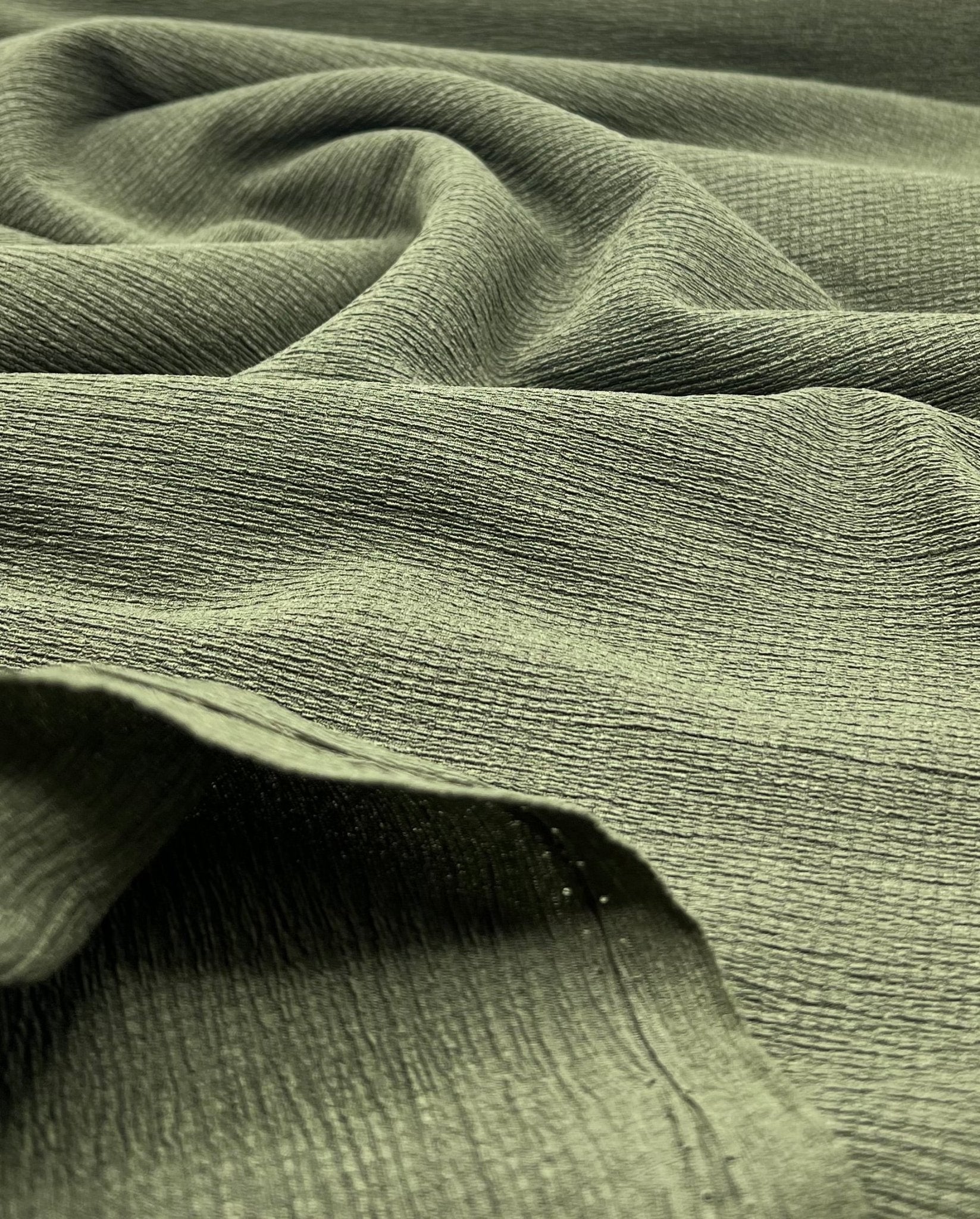 Khaki Textured Tree Bark Stretch Dress Craft Fabric - T9 Fabrics