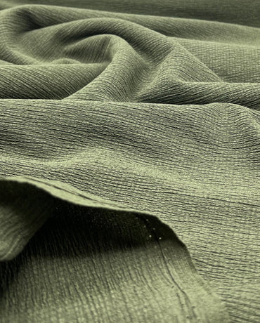 Khaki Textured Tree Bark Stretch Dress Craft Fabric - T9 Fabrics