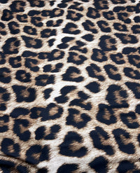 Large Leopard Print Spun Poly Stretch Fabric - T9 Fabrics