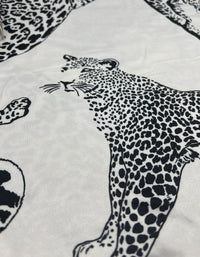 Large Leopard Print Super Soft Spun Poly Stretch Fabric - T9 Fabrics