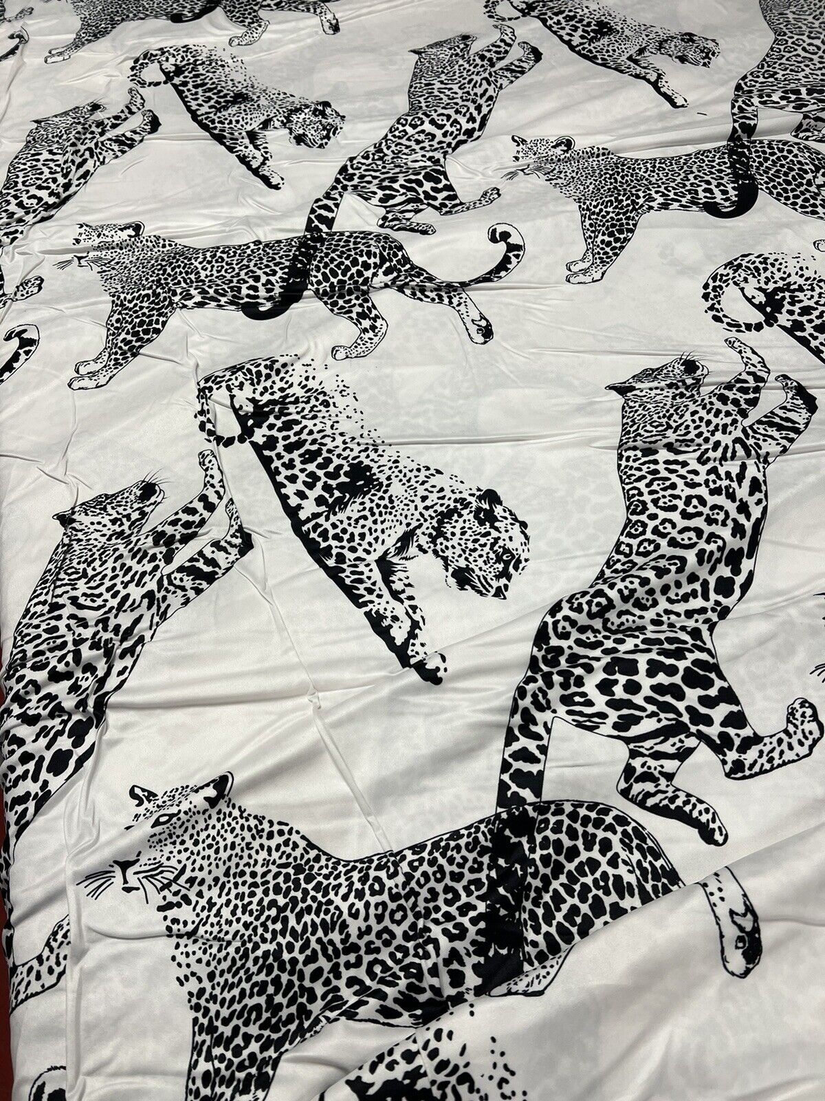 Large Leopard Print Super Soft Spun Poly Stretch Fabric - T9 Fabrics