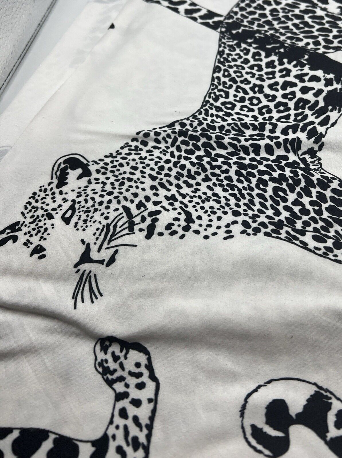 Large Leopard Print Super Soft Spun Poly Stretch Fabric - T9 Fabrics