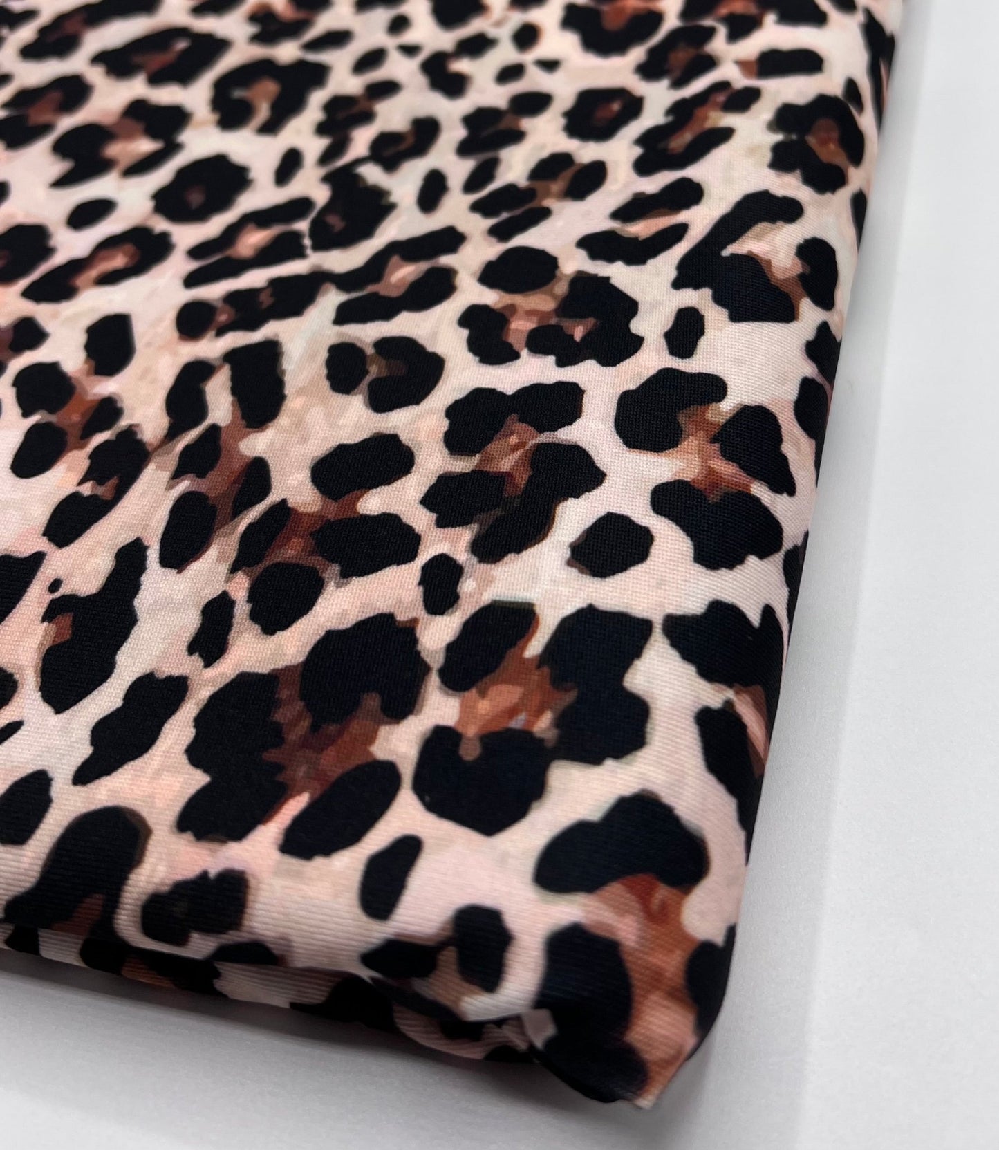 Leopard Animal Print Soft Touch Stretch Fabric - T9 Fabrics