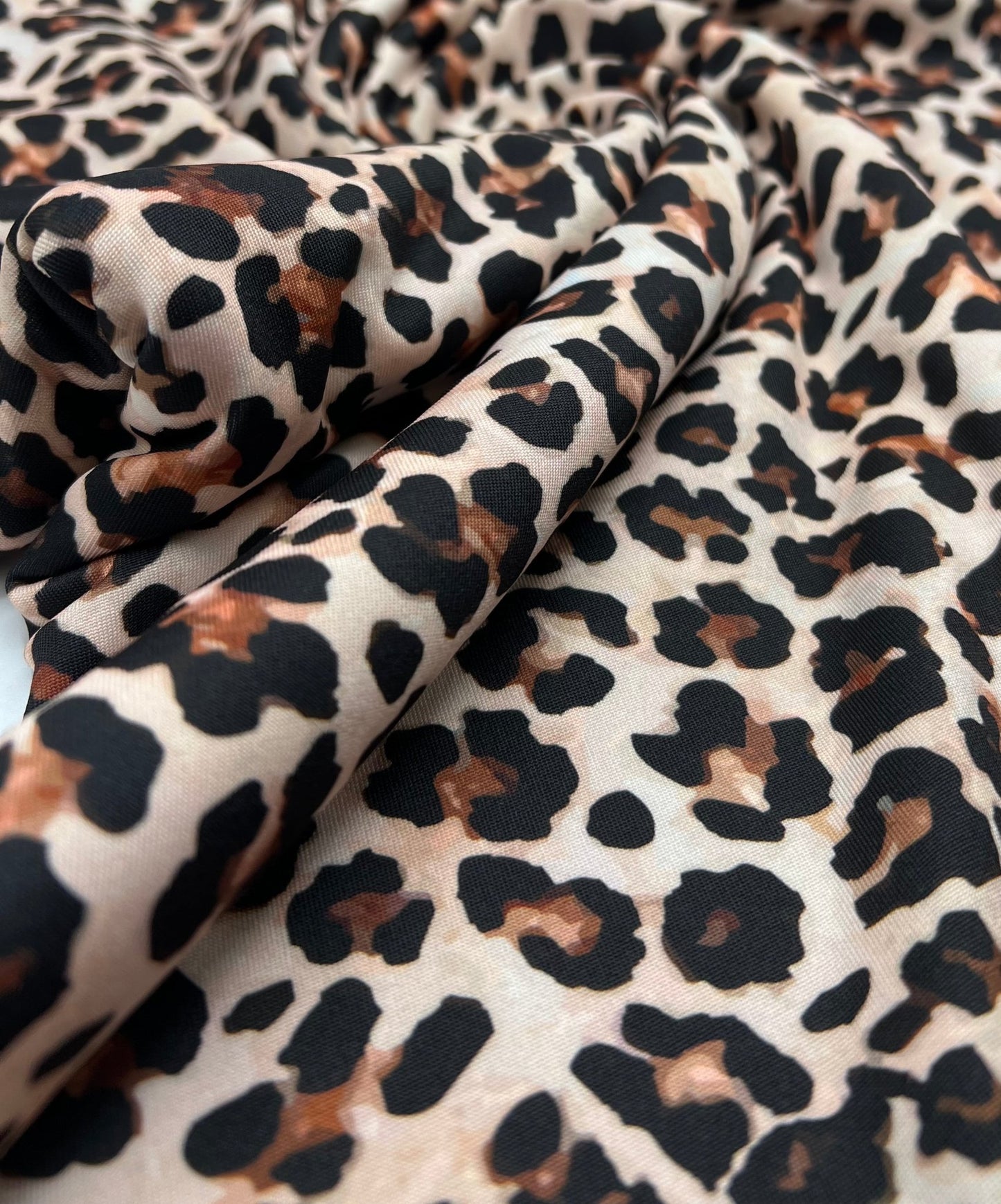 Leopard Animal Print Soft Touch Stretch Fabric - T9 Fabrics