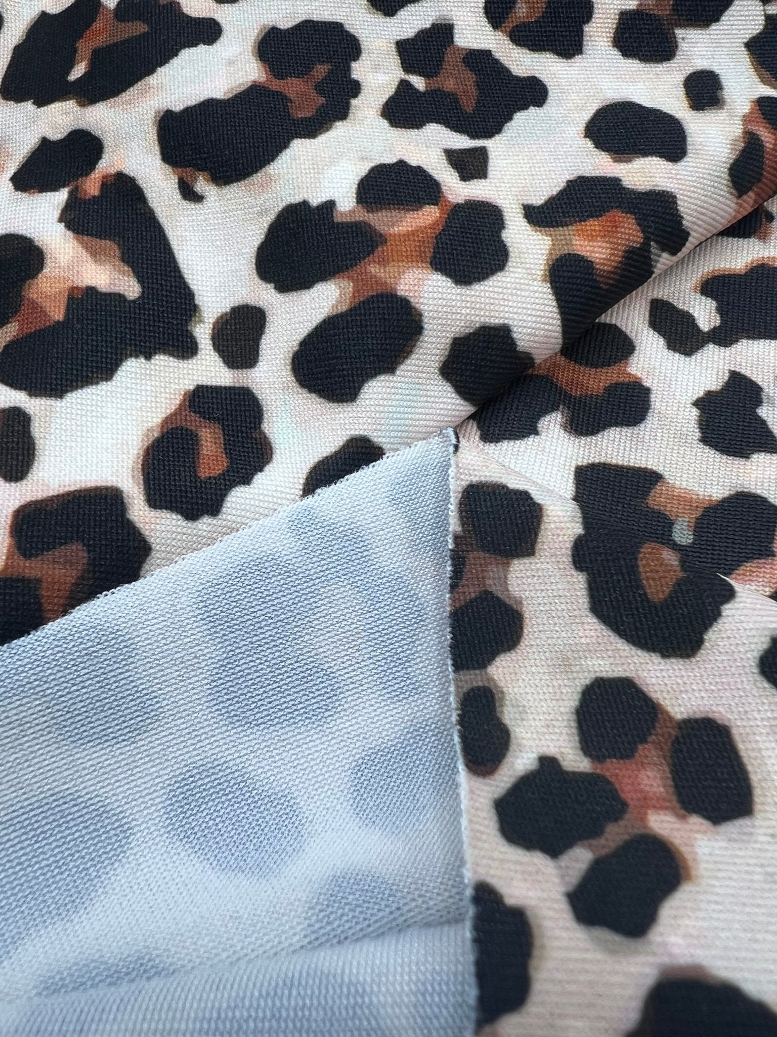 Leopard Animal Print Soft Touch Stretch Fabric - T9 Fabrics