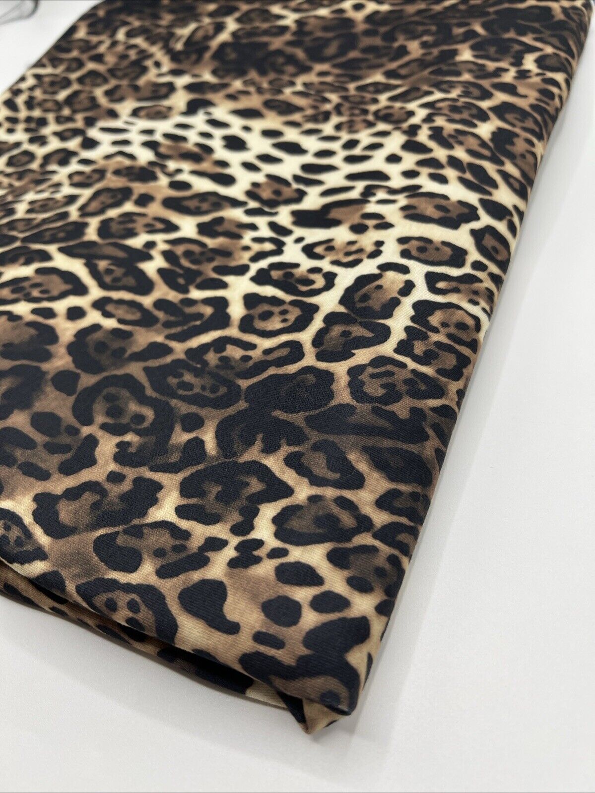 Leopard Animal Print Spun Poly Stretch Fabric - T9 Fabrics