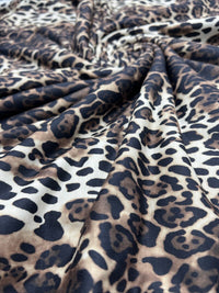 Leopard Animal Print Spun Poly Stretch Fabric - T9 Fabrics