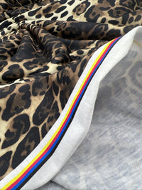 Leopard Animal Print Spun Poly Stretch Fabric - T9 Fabrics