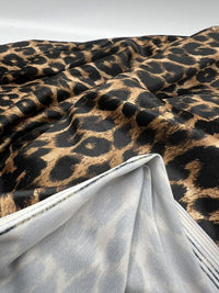 Leopard Print Brown Velour Fabric - T9 Fabrics