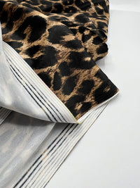 Leopard Print Brown Velour Fabric - T9 Fabrics