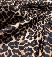 Leopard Printed Bengaline Fabric - T9 Fabrics