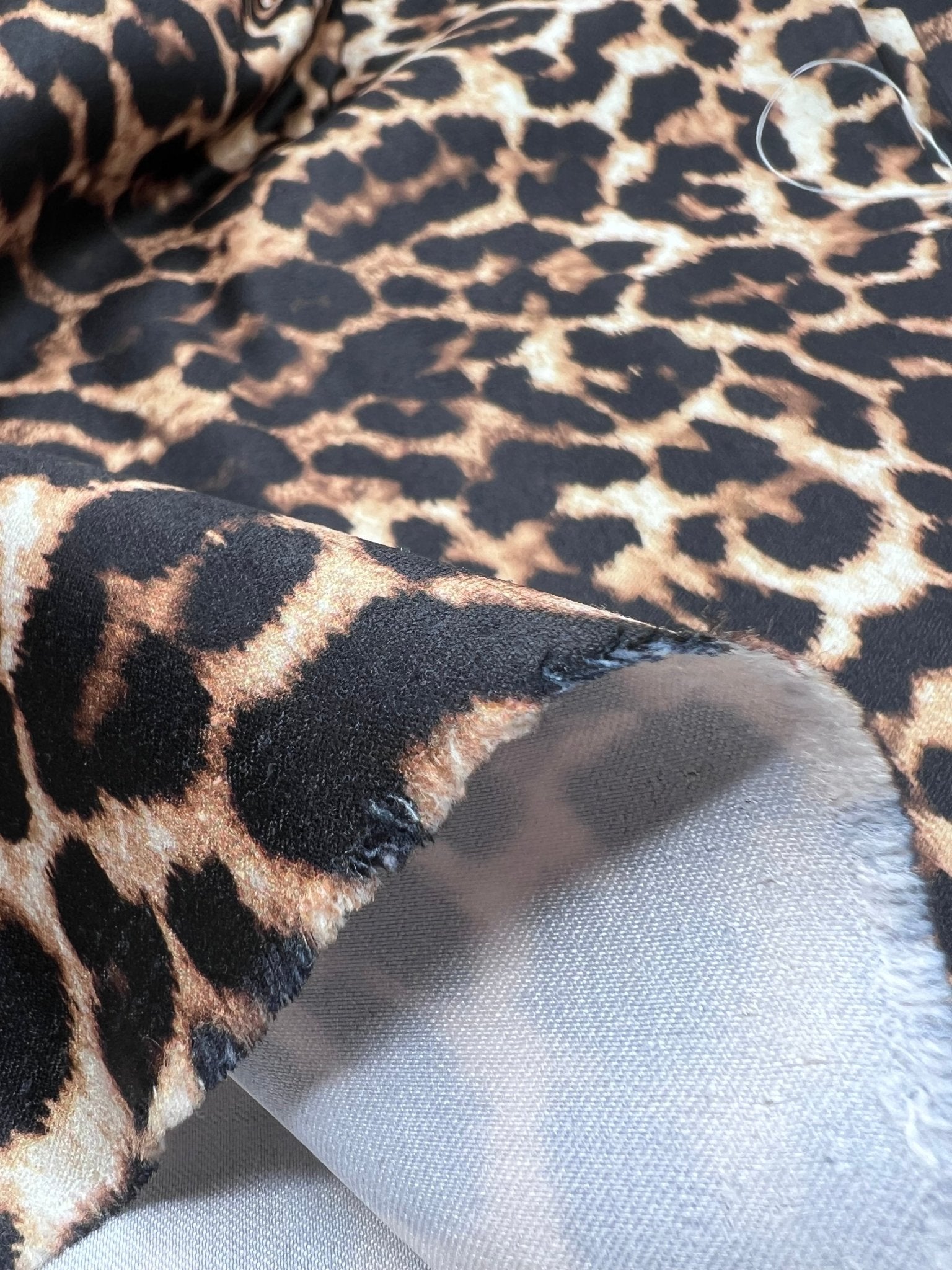 Leopard Printed Bengaline Fabric - T9 Fabrics