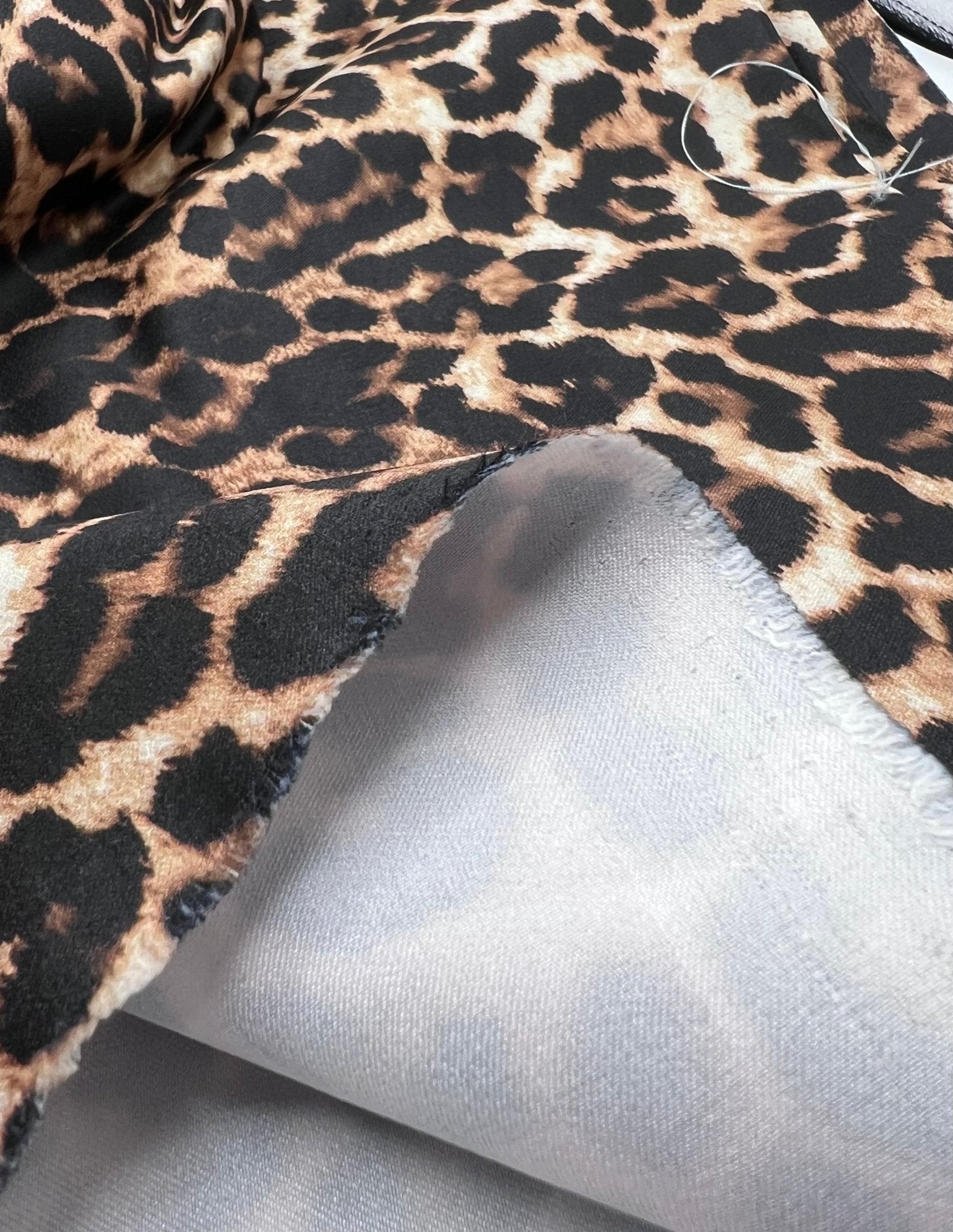 Leopard Printed Bengaline Fabric - T9 Fabrics