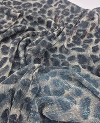 Leopard Shimmer Shiny Print Mesh Fabric Stretch - T9 Fabrics