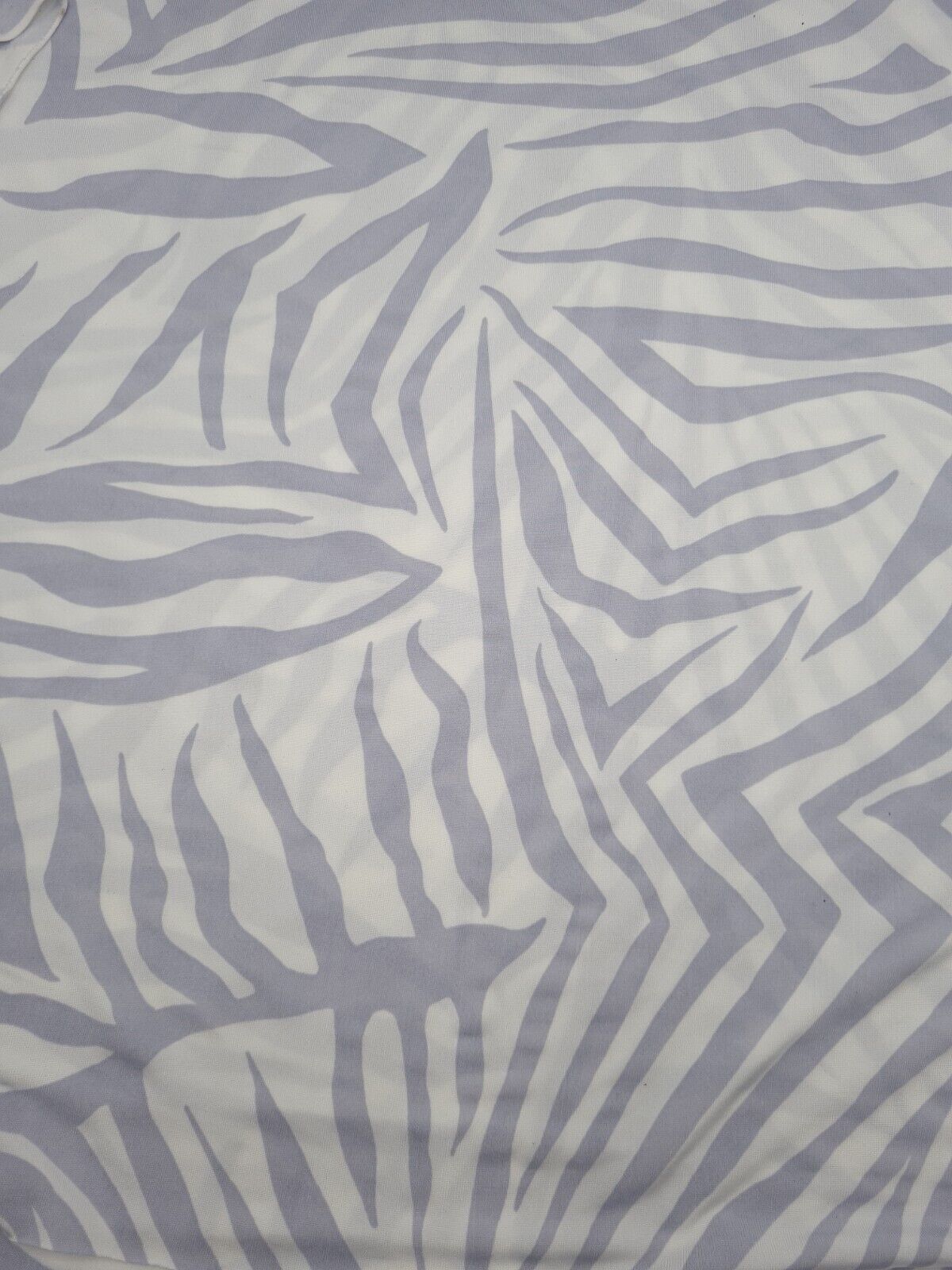 Light Grey Zebra Print Soft Touch Stretch Fabric - T9 Fabrics