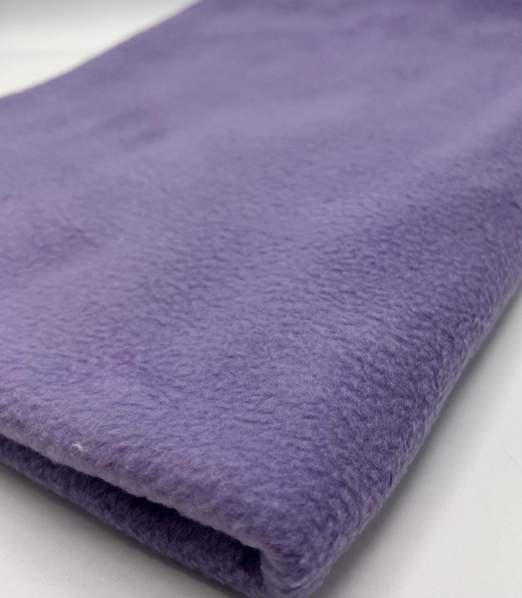 Light Lilac Plain Anti - Pil Polar Fleece Fabric Blanket Loungewear - T9 Fabrics