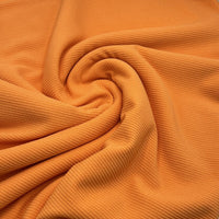 Light Orange Crinkle Rib Stretch Fabric - T9 Fabrics