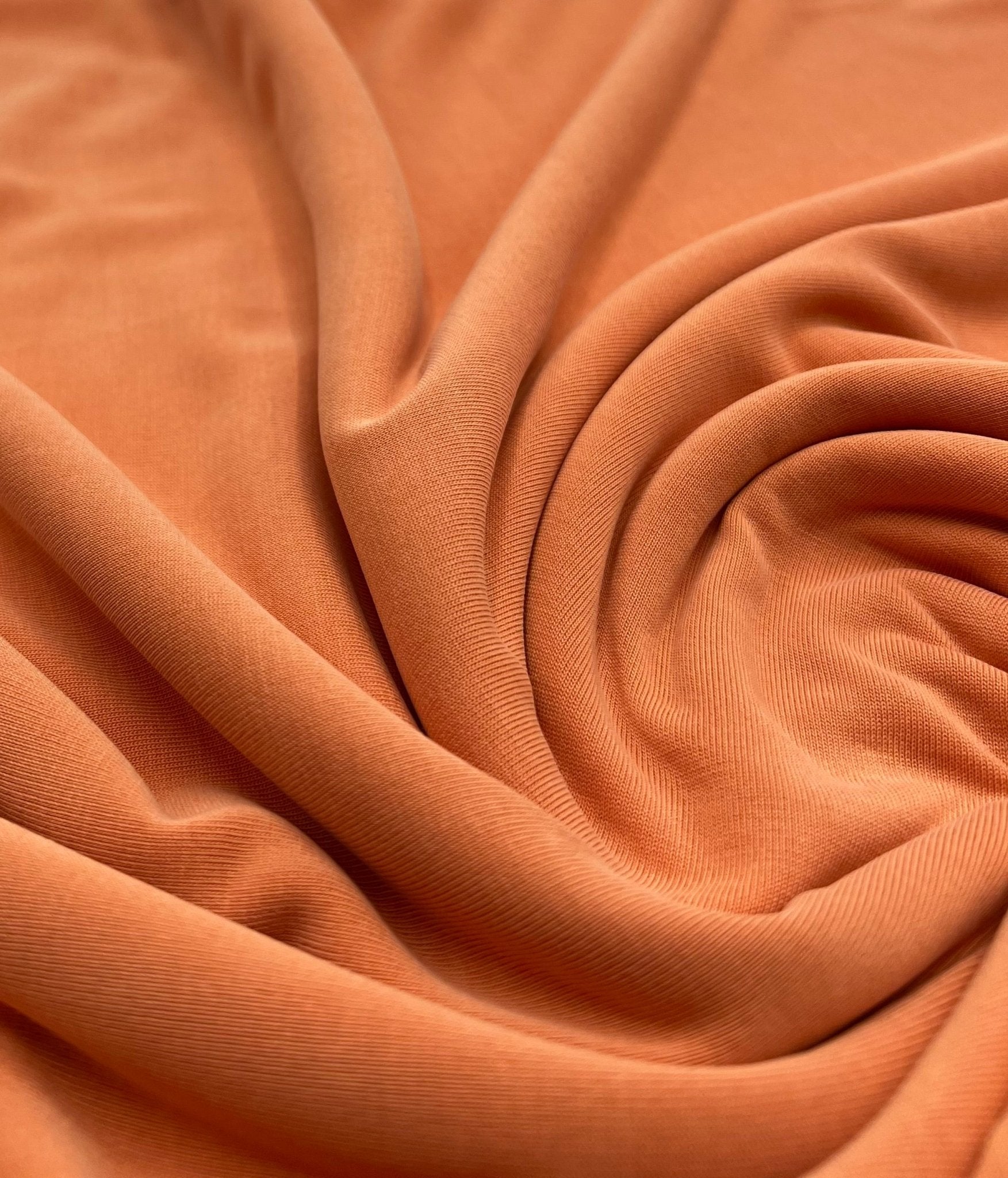 Light Orange Modal 200GSM 2 Way Stretch Fabric - T9 Fabrics