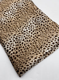 Lightweight Leopard Print Velour Fabric - T9 Fabrics