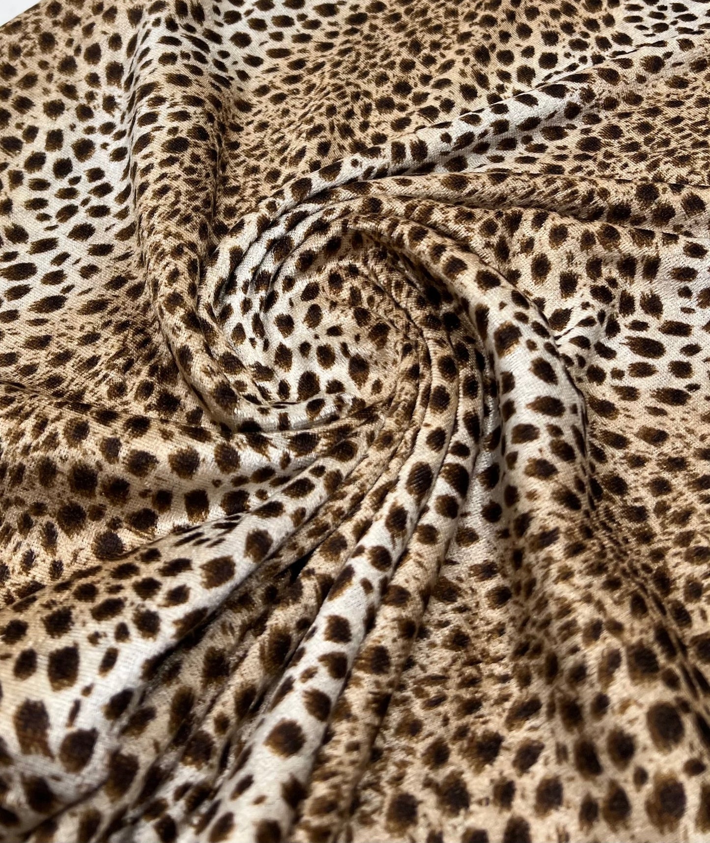 Lightweight Leopard Print Velour Fabric - T9 Fabrics