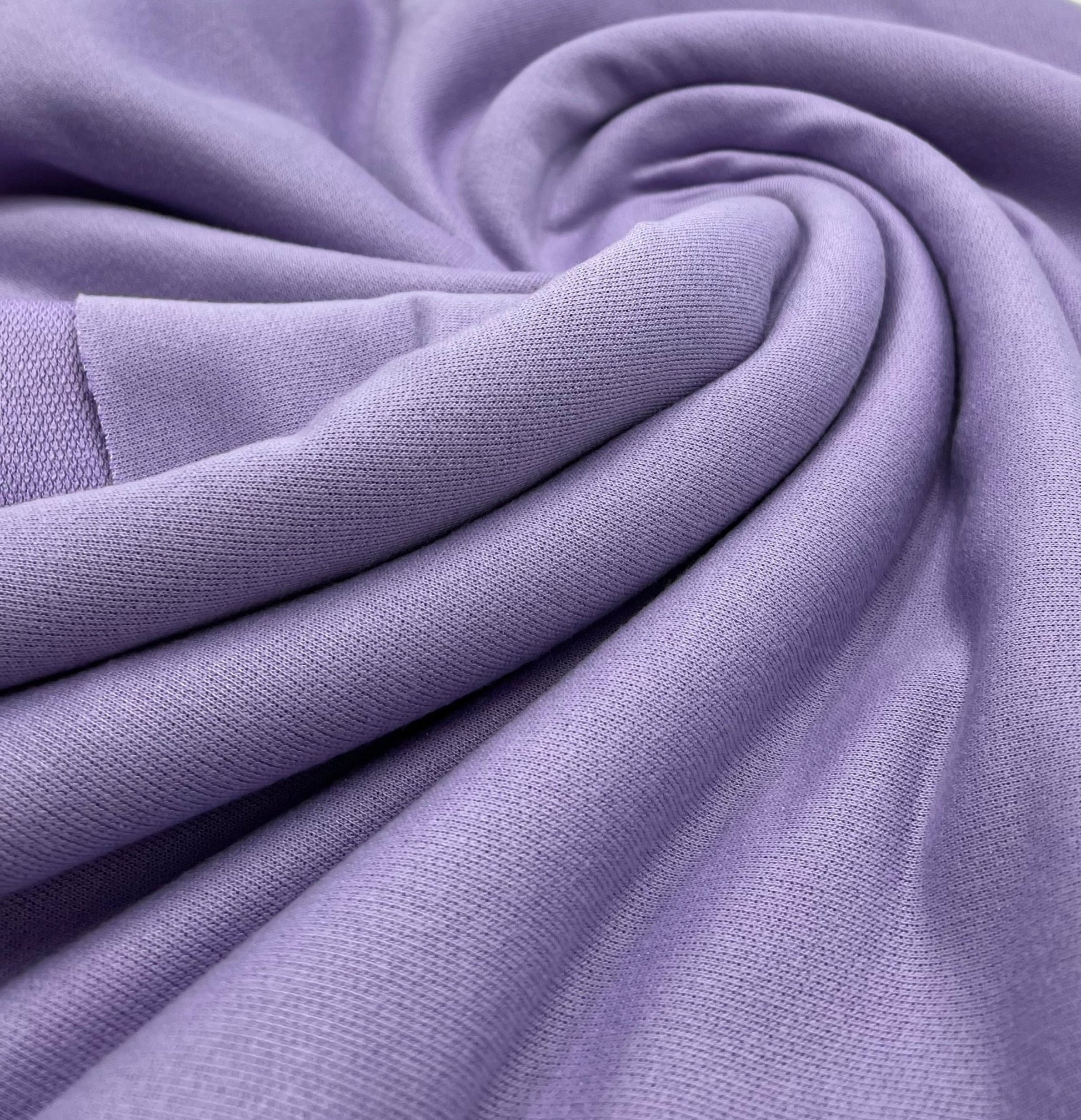 Lilac French Terry Loopback Fabric - T9 Fabrics