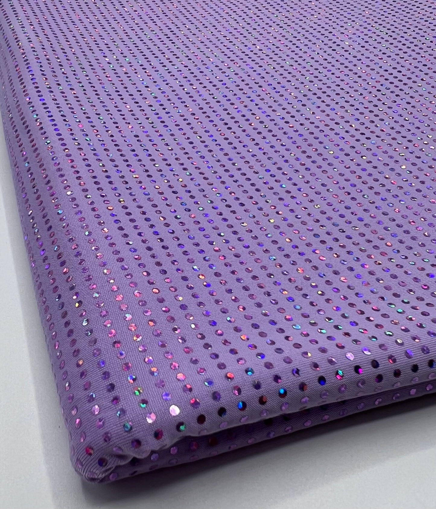 Lilac Sequin Stretch Fabric - T9 Fabrics