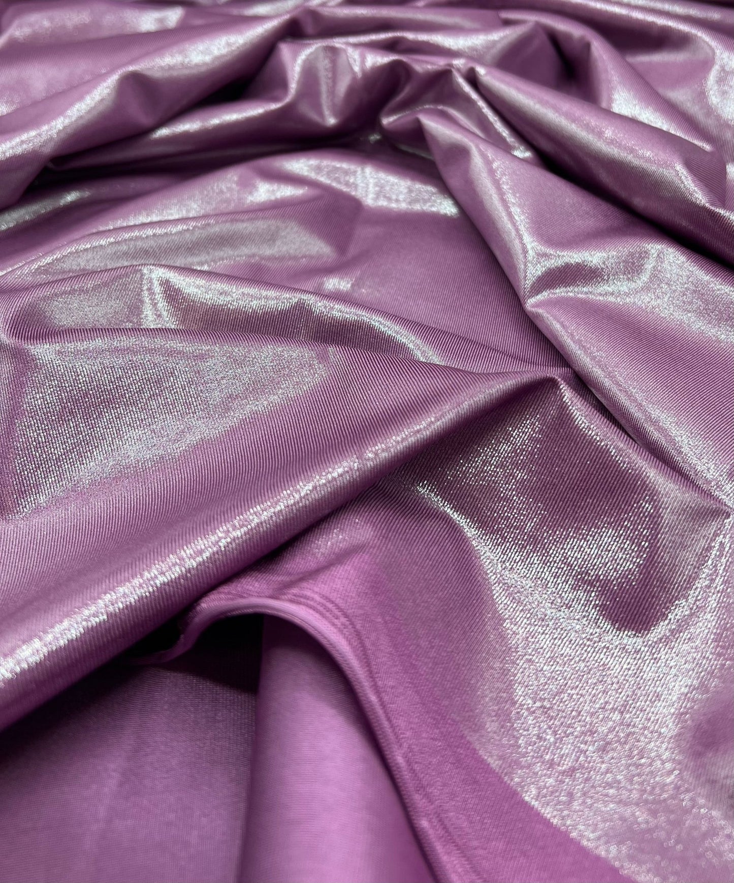 Lilac Shiny Foil Swimwear / Sportswear Fabric - T9 Fabrics