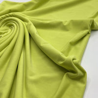 Lime Green Plain Soft Touch Stretch Fabric - T9 Fabrics