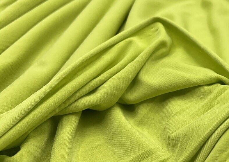 Lime Green Plain Soft Touch Stretch Fabric - T9 Fabrics