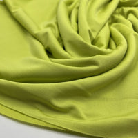 Lime Green Plain Soft Touch Stretch Fabric - T9 Fabrics