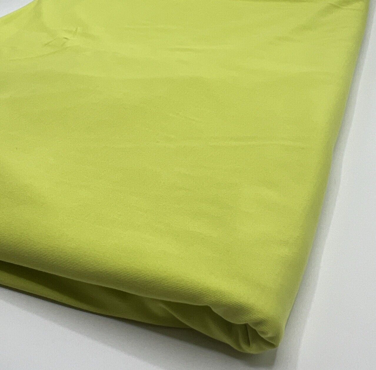 Lime Green Plain Soft Touch Stretch Fabric - T9 Fabrics